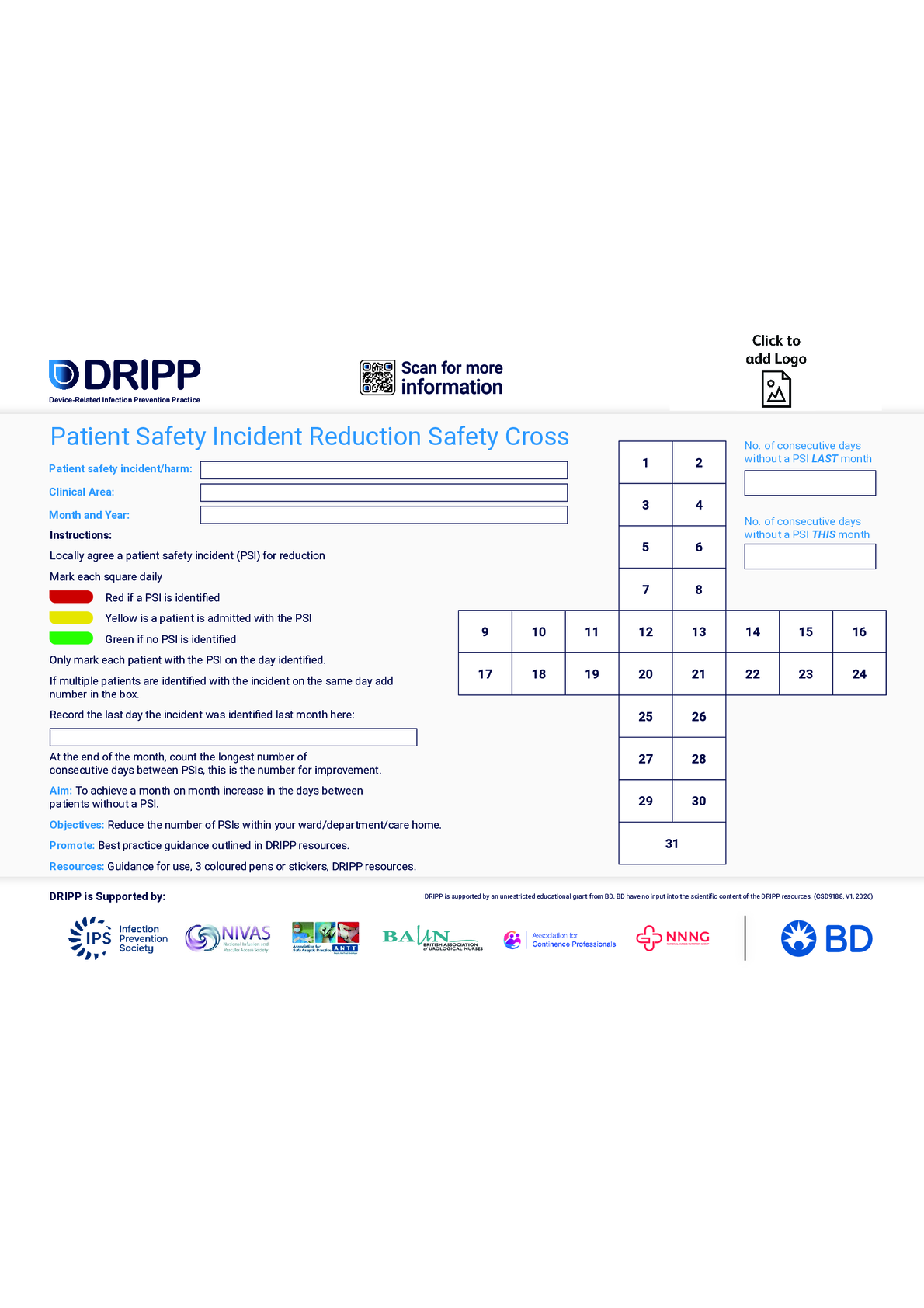 DRIPP Safety Cross Add Own Logo